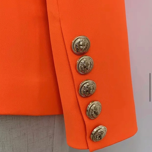Neon Orange blazer - Picture 4 of 7
